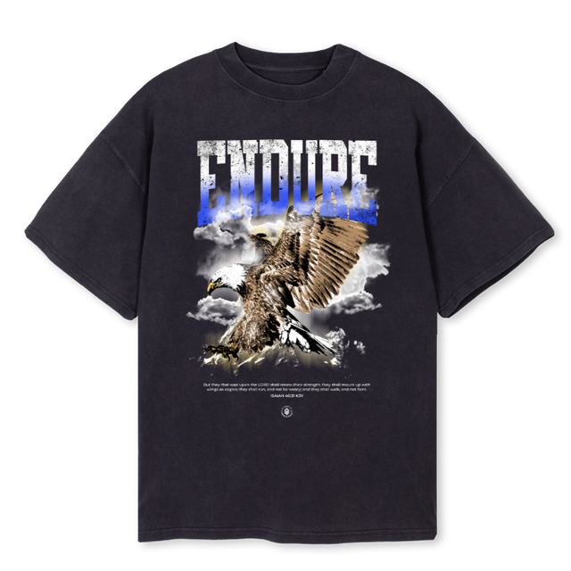 BGEAGLEVB Vintage Black Oversized Tee.