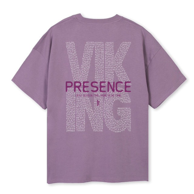 PRESENCEVALUE Purple Oversized Tee.