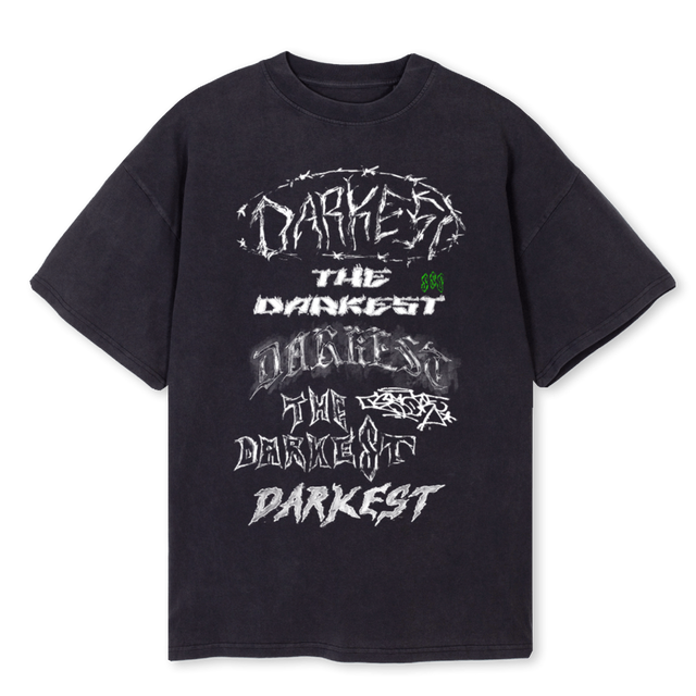 TABLE TAGGING Vintage Black Oversized Tee.
