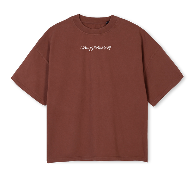 LMTSHIRTFOUR Vintage Brown Oversized Boxy Tee.