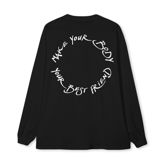 LMLONGSHIRTONE Black Oversized LS Tee.