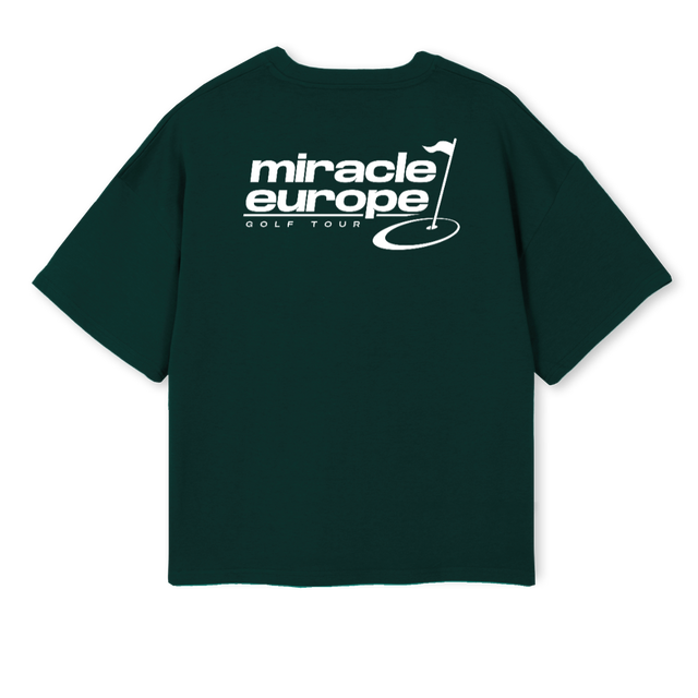 SAMPLEXSEVEN Wild Green Oversized Boxy Tee.
