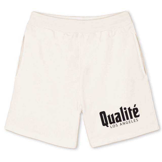 SHOR YT Vintage White Relaxed Sweatshorts.