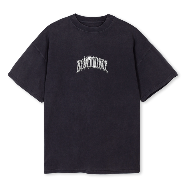 NVRMR STRSHRK Vintage Black Oversized Tee.