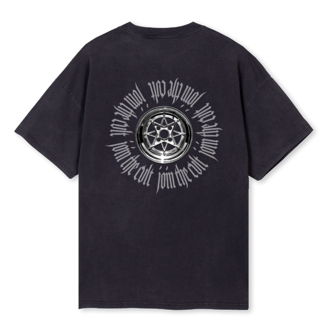 NVRMR STRSHRK Vintage Black Oversized Tee.