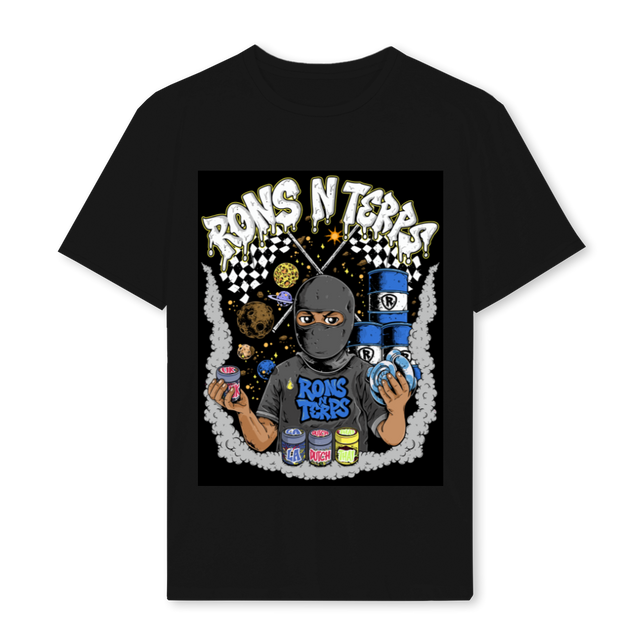 FIRSTTEE Black Regular Tee.