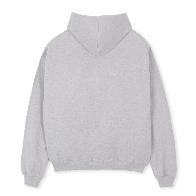 WAS MACHEN Light Grey Marl Oversized Hoodie.