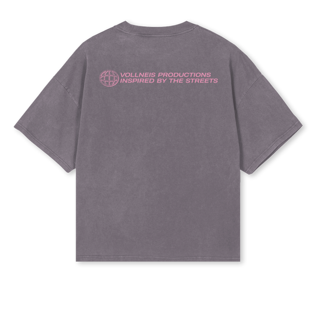 INSPIREDBYTHESTREET Pigment Grey Oversized Boxy Tee.