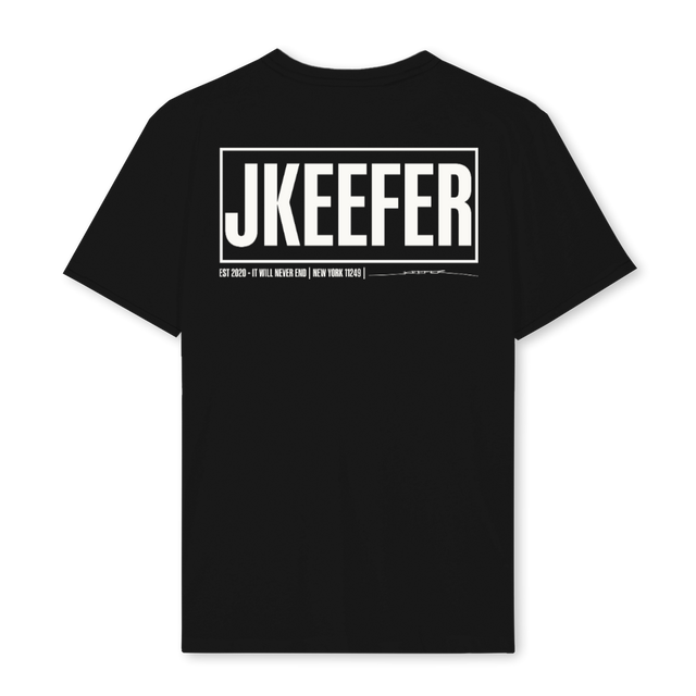 JUDDJKEEFER Black Regular Tee.