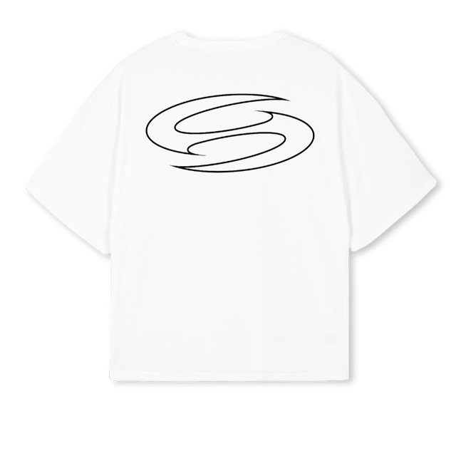 STNBOXTEEWHT White Oversized Boxy Tee.