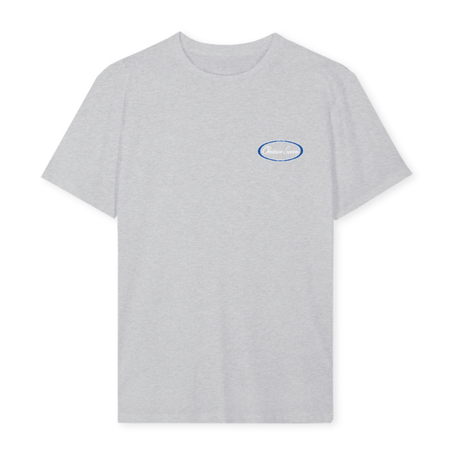 GREYOVALTEE Light Grey Marl Regular Tee.