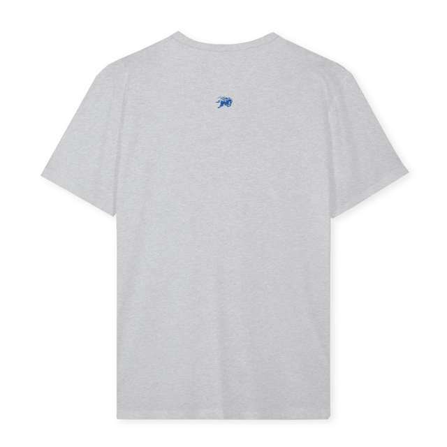 GREYOVALTEE Light Grey Marl Regular Tee.