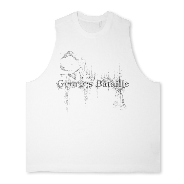 BATAILLE BLAK VEST Bright white Oversized Vest.