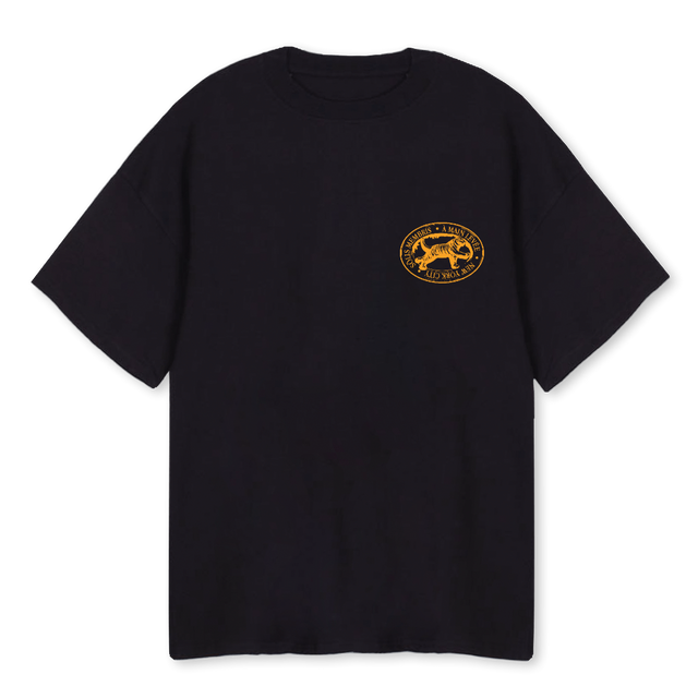 SOLISTIGERMEMBER Black Oversized Tee.