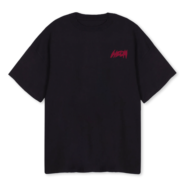 DRAGONSEYE Black Oversized Tee.