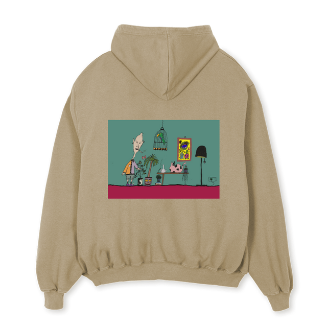 WZDMHOUSECAT Vintage Dune Oversized Hoodie.