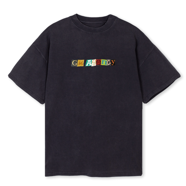CMAGENCY Vintage Black Oversized Tee.