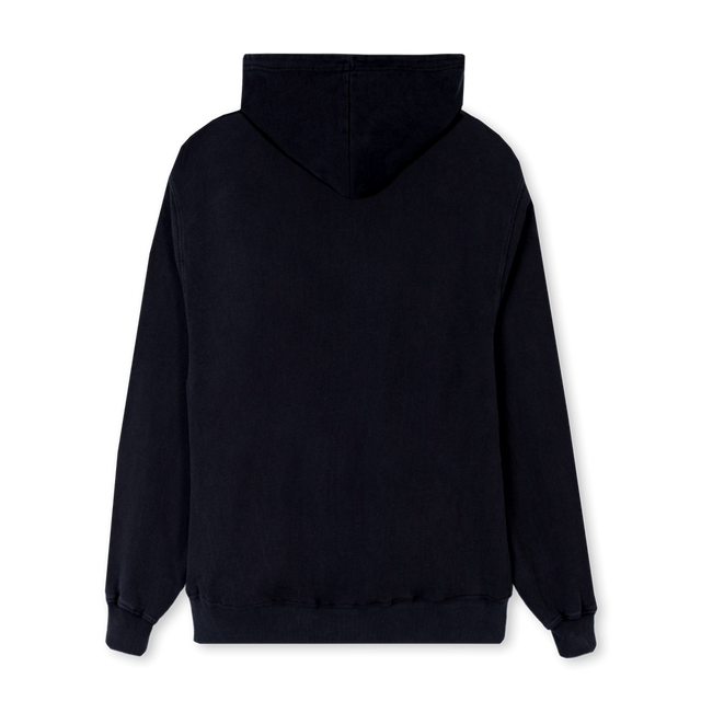 BORING Black Regular Hoodie.