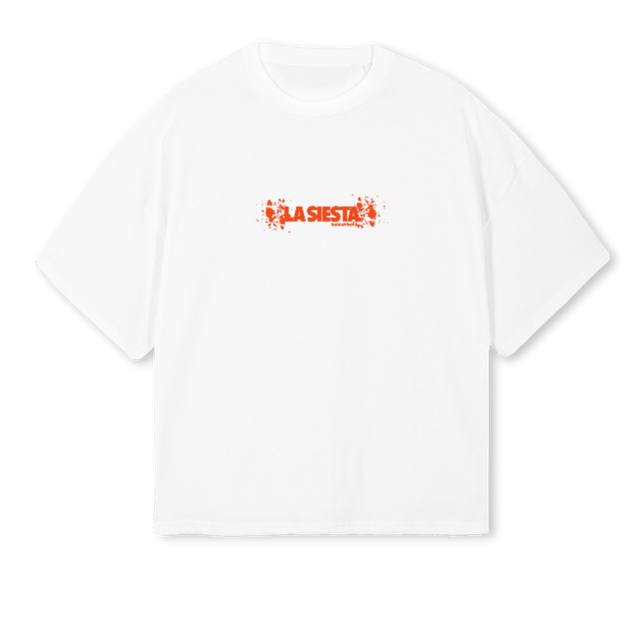 HELADOBLANCO White Oversized Boxy Tee.