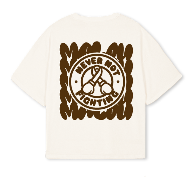 TWM Vintage White Oversized Boxy Tee.
