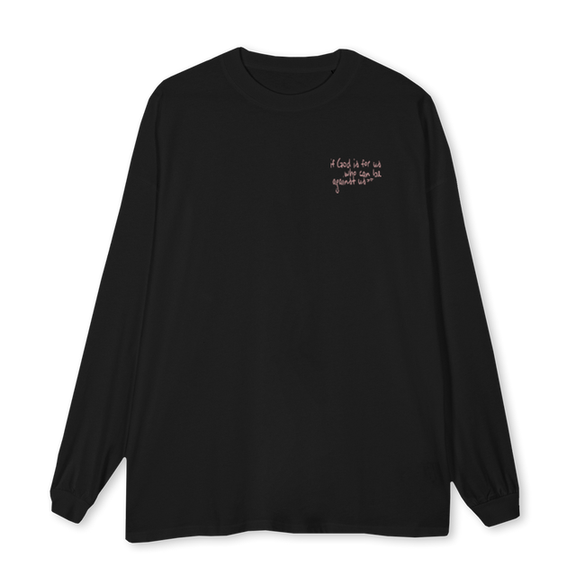 LONGSLEEVEACHT Black Oversized LS Tee.