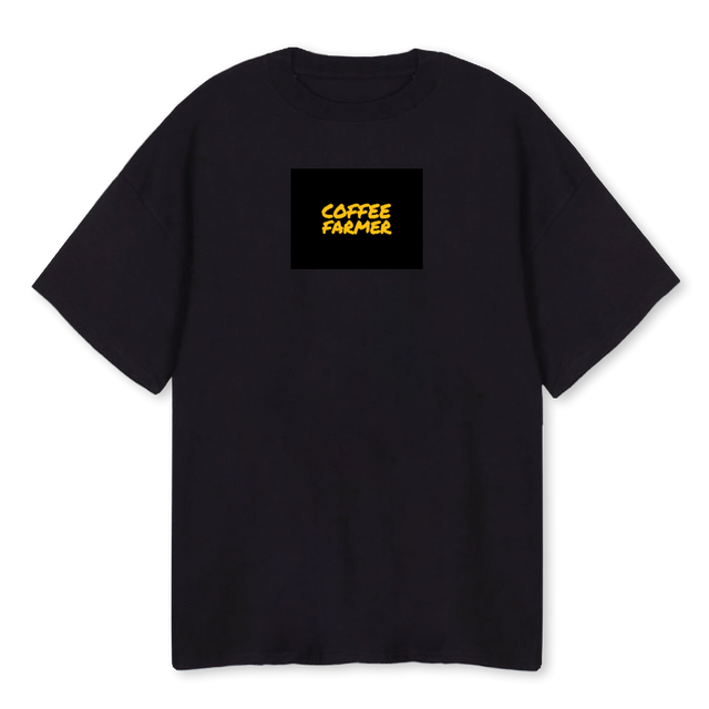 BLACSAMPLECFFEE Black Oversized Tee.
