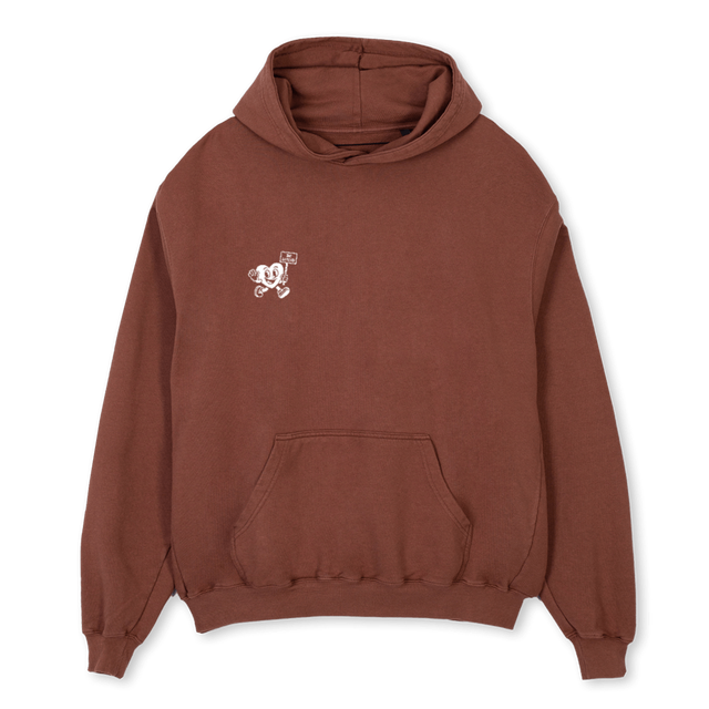NOTZIPTHC Vintage Brown Oversized Hoodie.