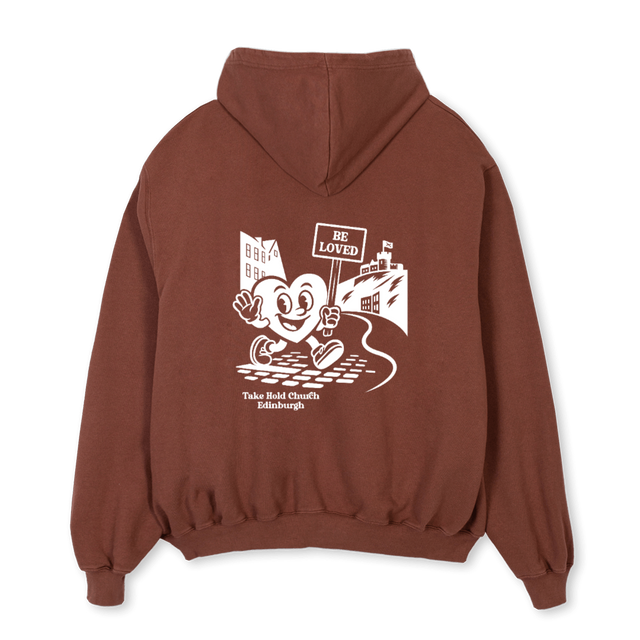 NOTZIPTHC Vintage Brown Oversized Hoodie.