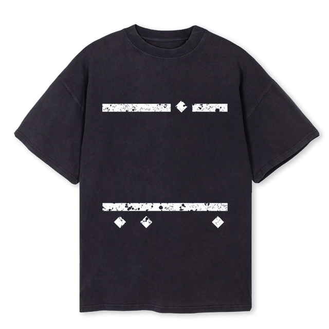 ACIDARAB Vintage Black Oversized Tee.