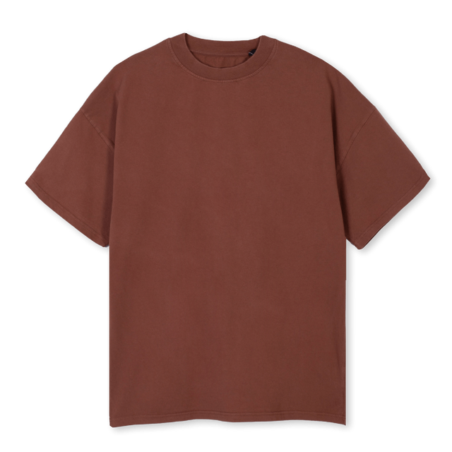 TEEBROWNGUADALUP Vintage Brown Oversized Tee.