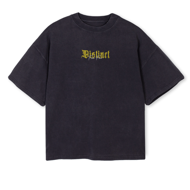 RELENTLESS Vintage Black Oversized Boxy Tee.
