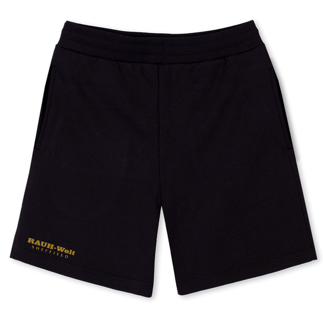 RWBSHEFFIELDSHORTS Black Relaxed Sweatshorts.