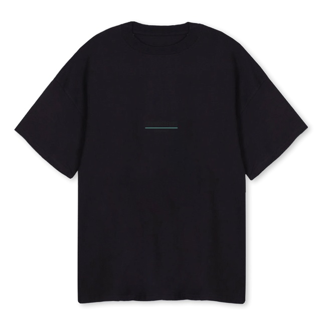 CONNSWHITEOG_B Black Oversized Tee.