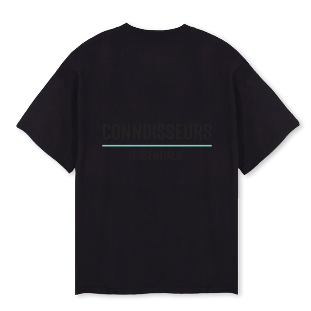 CONNSWHITEOG_B Black Oversized Tee.