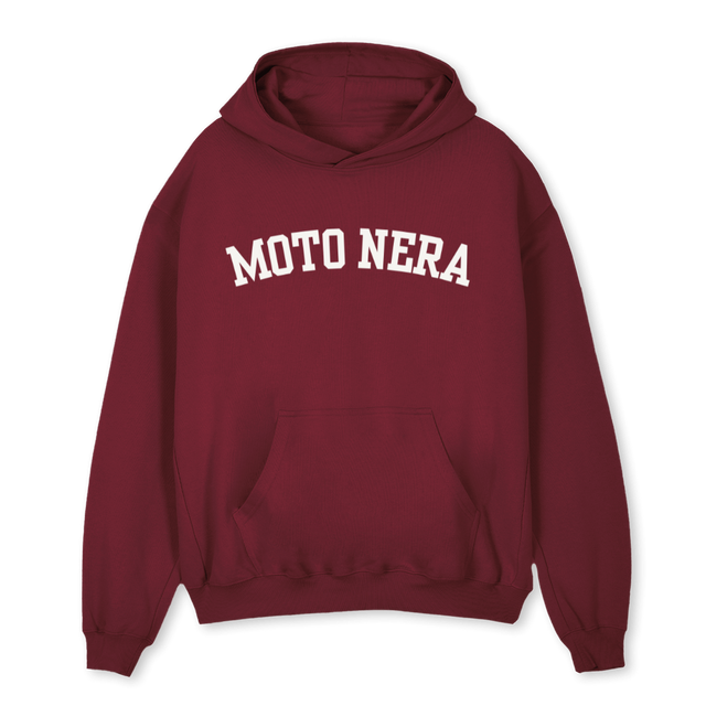 IVYMOTO Burgundy Oversized Hoodie.