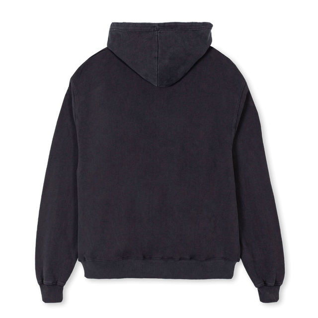 NEWSCRIPTY Vintage Black Oversized Zipped Hoodie.