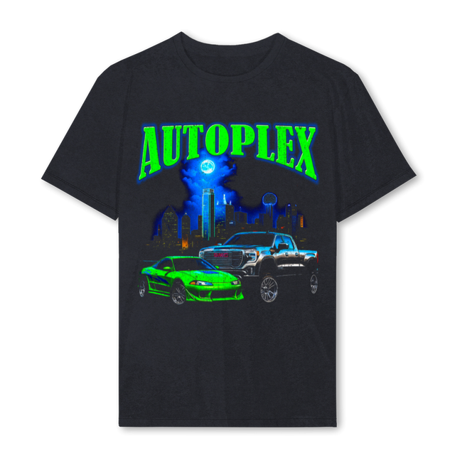 AUTOPLEX Vintage Black Regular Tee.