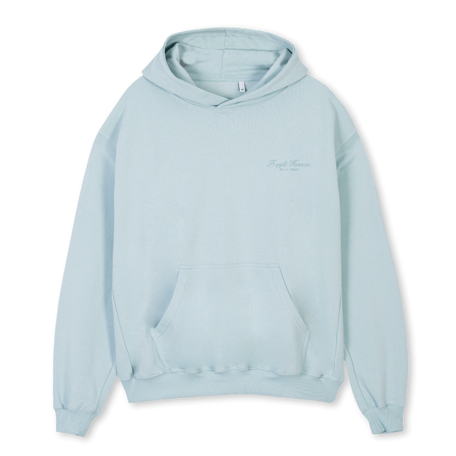 LOG TIF HD Cold Blue Oversized Hoodie.