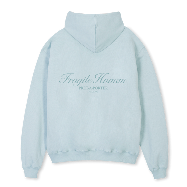 LOG TIF HD Cold Blue Oversized Hoodie.