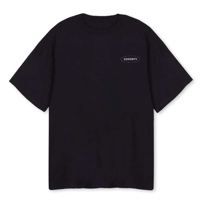 ACBLCKTEE Black Oversized Tee.