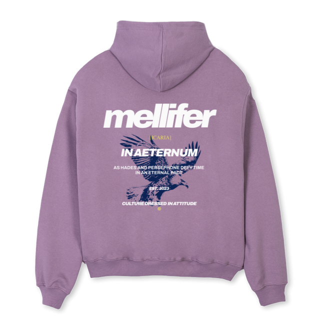 ICARIA UNO MORADO Purple Oversized Hoodie.