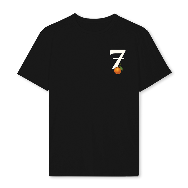 ORANGELOGOBLACK Black Regular Tee.