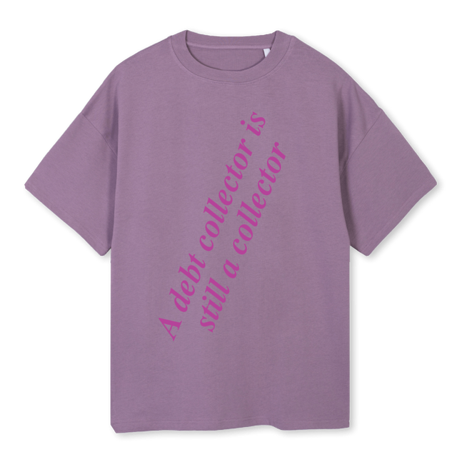 AVOIDEBT Purple Oversized Tee.