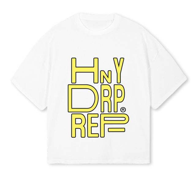 VARIETY HDR White Oversized Boxy Tee.