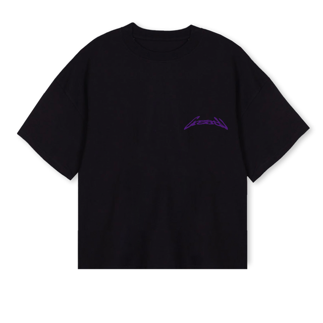 CREATIVBLACK Black Oversized Boxy Tee.