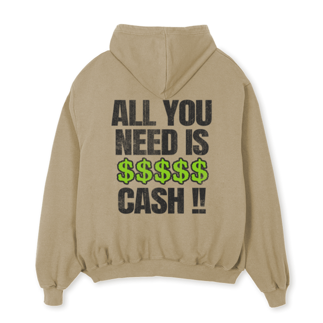 CASHHOODIE Vintage Dune Oversized Hoodie.