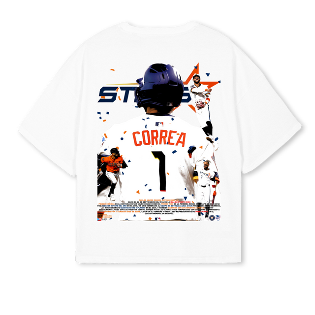 CORREA White Oversized Boxy Tee.