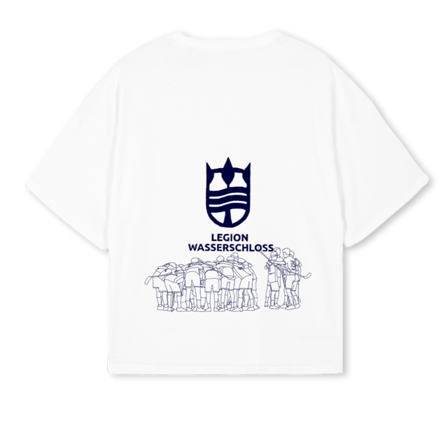 LWS KURZARM White Oversized Boxy Tee.