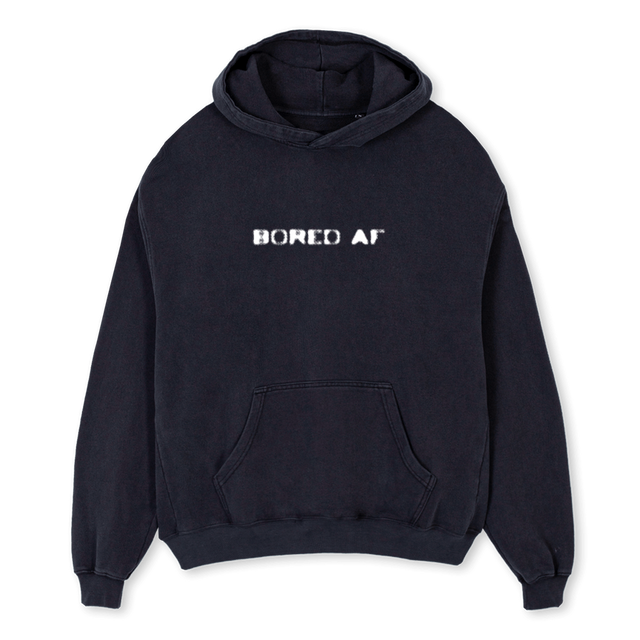 BRDAFHOODIE Vintage Black Oversized Hoodie.