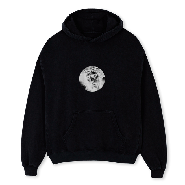 LAYERIIJESUS Black Oversized Hoodie.
